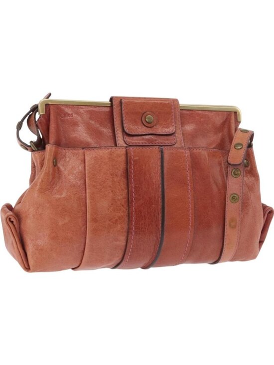 Chloe Handbags - Chloe Shoulder Bag Leather Pink Gold